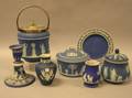 Seven Wedgwood Dark Blue Jasper Dip Items