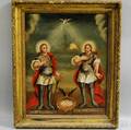 Spanish Colonial School 19th20th Century Emeterius and Celedonius The Martyrs of Callahorra