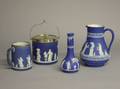 Four Wedgwood Dark Blue Jasper Dip Items