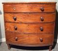 Regency Mahogany Bowfront FiveDrawer Bureau