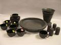 Fourteen Wedgwood Black Basalt Items