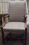 Federalstyle Upholstered Mahogany Easy Chair