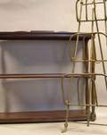 Georgianstyle Mahogany Wall Shelf and a Brass Sheet Music Stand