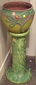 Weller Pottery Jardiniere and Pedestal