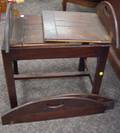 Georgianstyle Mahogany Butlers Tray Table damage