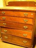 Federal Inlaid Cherry FiveDrawer Chest