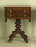Philadelphia late Federal mahogany work stand ca 1835