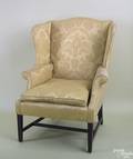 Mid Atlantic Federal mahogany wing chair ca 1800