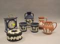 Seven Modern Assorted Wedgwood Solid Jasper Items