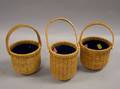 Three Modern Woven Nantucket Baskets