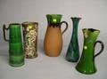 Three Torquay Pottery Pitchers and Two Vases