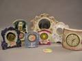 Seven China Clocks and Clock Cases