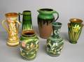 Five Assorted Torquay Pottery Vases and a Pitcher