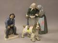 One Royal Copenhagen and Two Bing  Grondahl Porcelain Figures