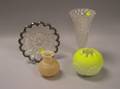 Four Art Glass Table Items