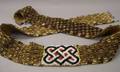 Kuba Cowrie Shell Embellished Woven Belt