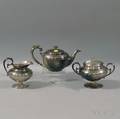 Assembled Threepiece Gorham and Dominick  Haff Tea Set
