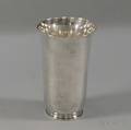 Tiffany  Co Sterling Silver Beakerform Vase
