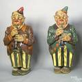 Pair of composition circus musicians ca 1930