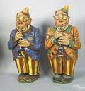Pair of composition circus musicians ca 1930