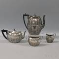 Fourpiece English Silver Tea Set