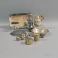Small Group of Mostly Sterling Silver and Silvermounted Tableware