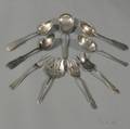 Small Group of Silver Flatware Serving Items