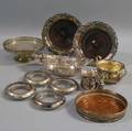 Small Group of Sterling and Silverplated Tableware