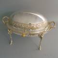 James Dixon  Sons Silverplated Dometop Bun Warmer