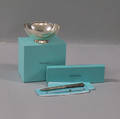 Two Tiffany  Co Sterling Silver Pens and a Buttercup Bowl
