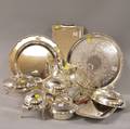 Large Group of Silverplated Serving Items