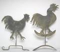 Two wrought iron weathervanes