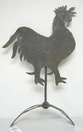 Rooster wrought iron weathervane