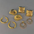 Four Pairs of Gold Earrings