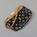 Louis Vuitton Black and Multicolored Monogram Shoulder Bag