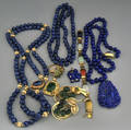 Small Group of Mostly Lapis and Hardstone Jewelry