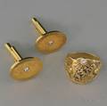Two Gold and Diamond Jewelry Items