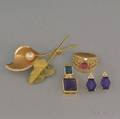 Small Group of Gold Gemset Jewelry