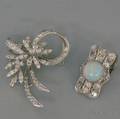 Two White Gold and Diamond Jewelry Items