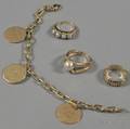 Four Mostly Tiffany  Co 14kt Gold Jewelry Items
