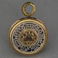 18kt Tricolor Gold Gemset Reversible Pendant Alex Soldier