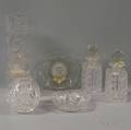Six Assorted Pieces of Colorless Cut Glass