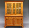 David Smith Tiger Maple Stepback Cupboard