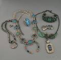 Small Group of Mostly Southwestern Silver and Hardstone Jewelry