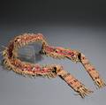 Northeast Pony Beaded Hide and Cloth Sash