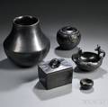 Five Southwest Blackware Items