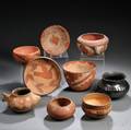 Nine Southwest Pottery Items
