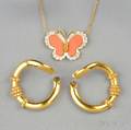 Two Gold Jewelry Items