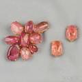 14kt Gold and Pink Tourmaline Brooch and Earclips
