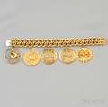 14kt Gold Gemset Charm Bracelet